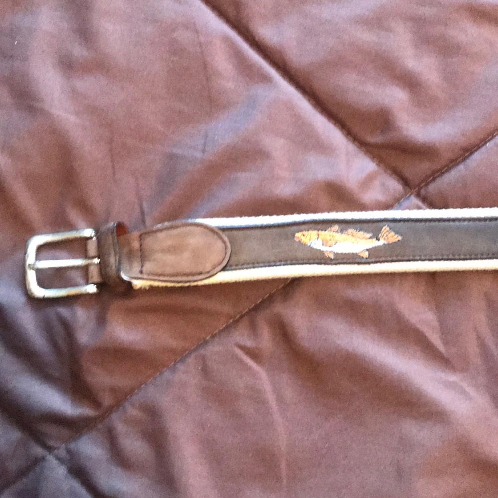 Thomas Bates red fish belt